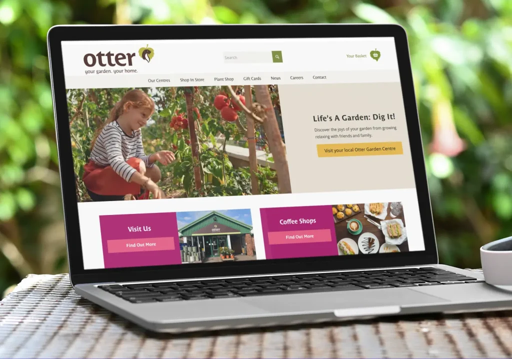 Otter Garden Website by Blaze Concepts