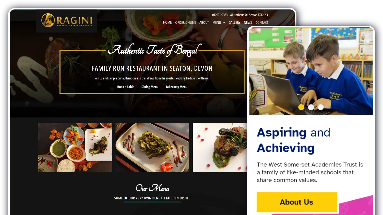 Brochure Websites Header