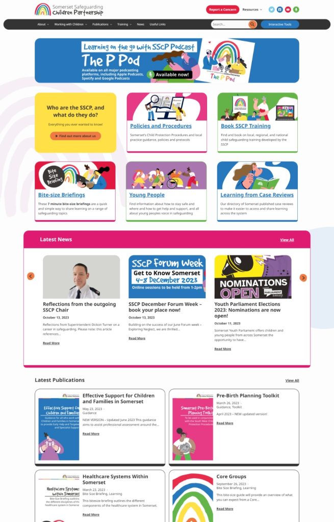Example of UX Websites in Devon and Somerset.