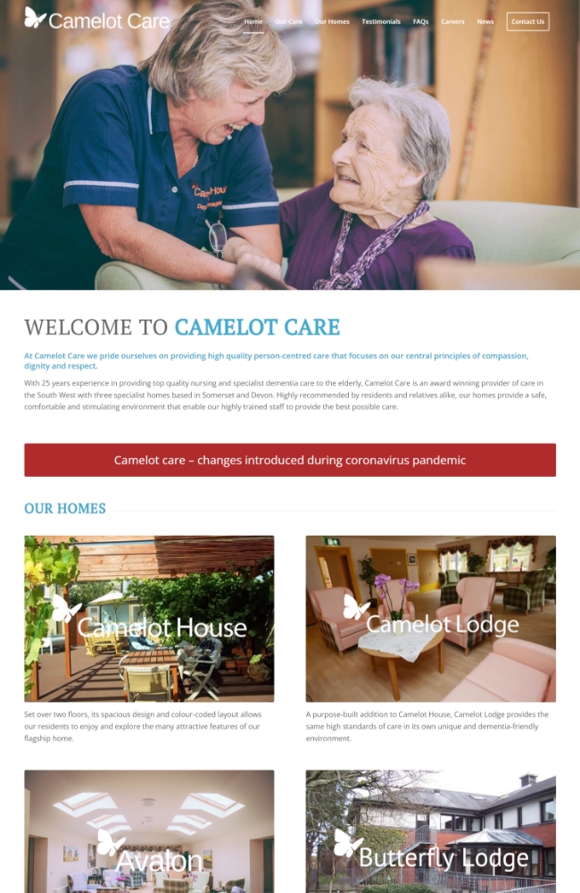 Camelot Care Website