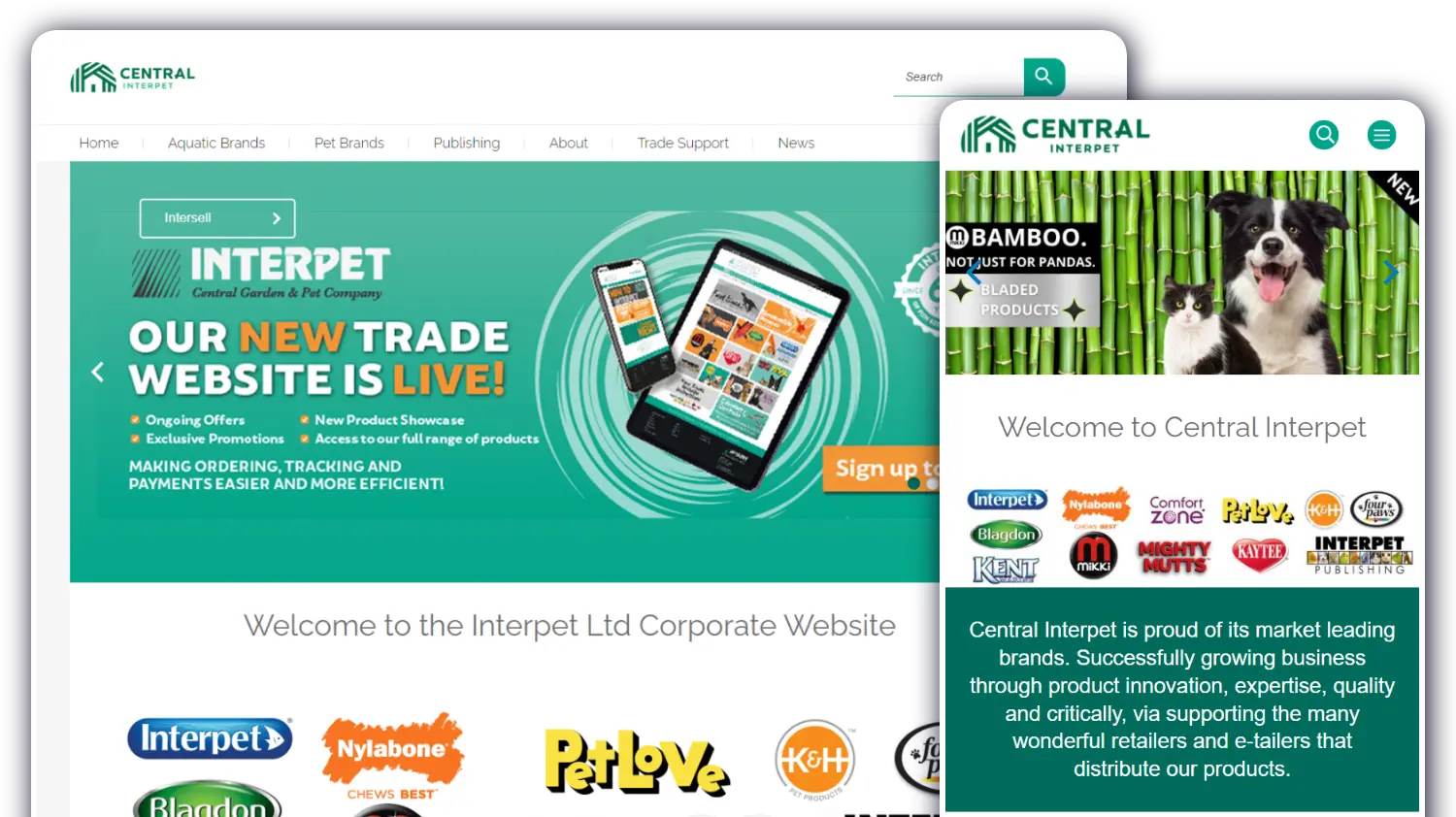 Central Interpet - Website by Blaze Concepts