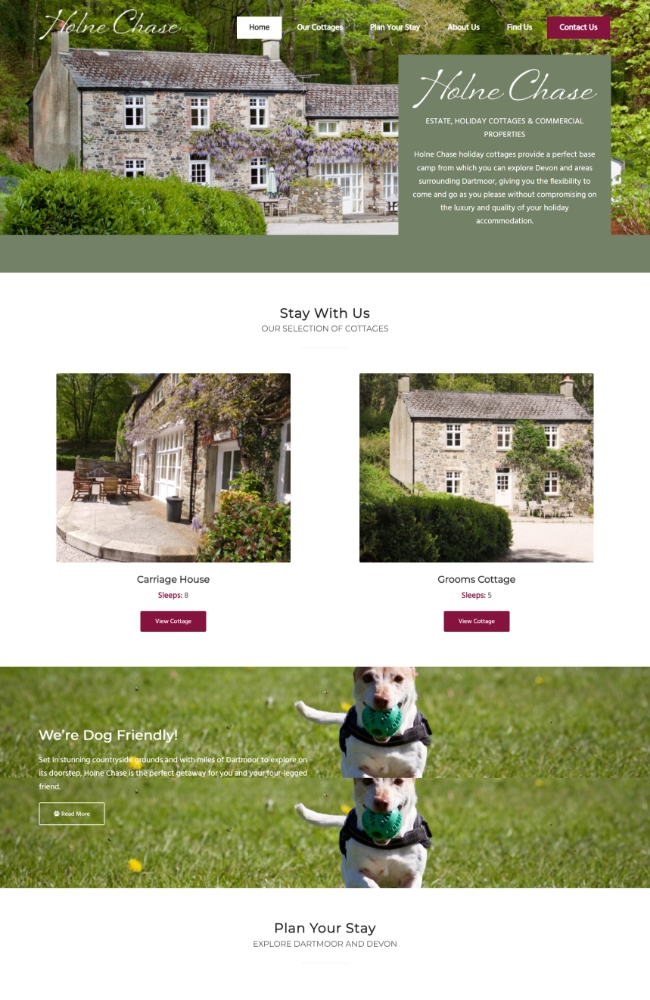 Holne Chase Website