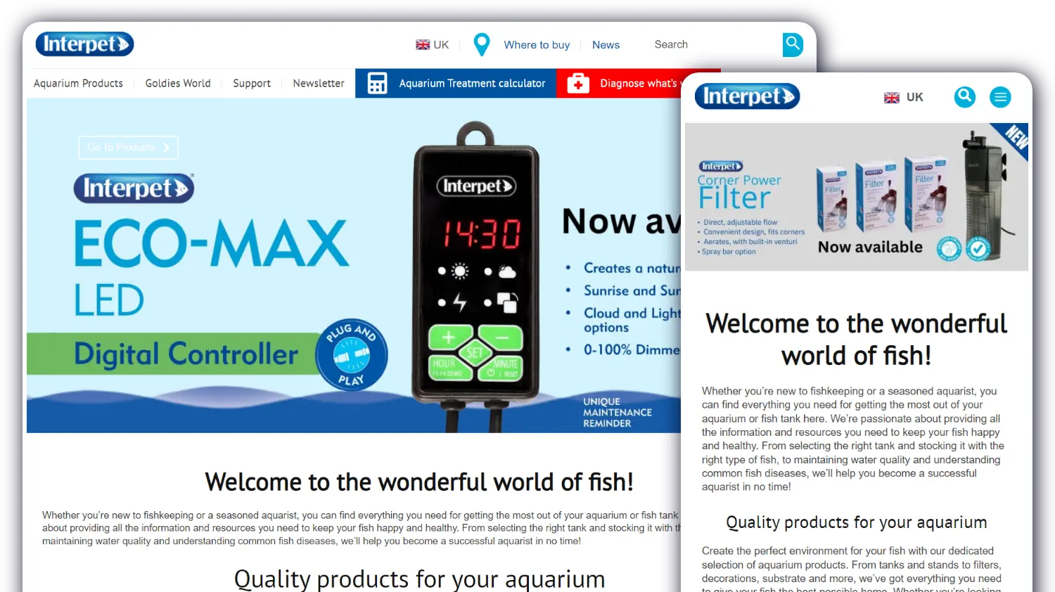 Interpet - Website by Blaze Concepts