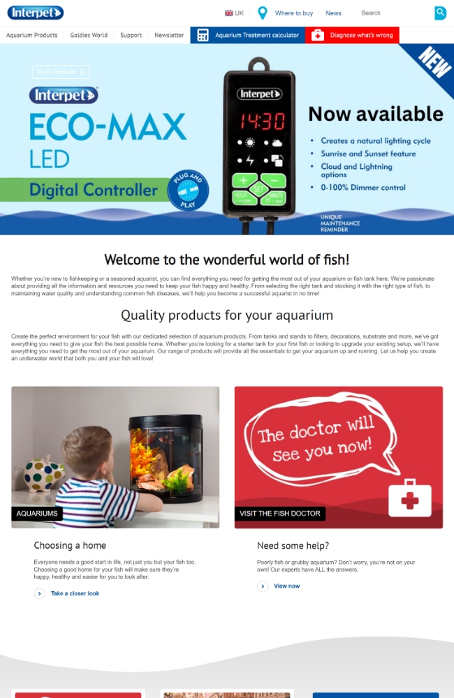 WordPress Website for Interpet