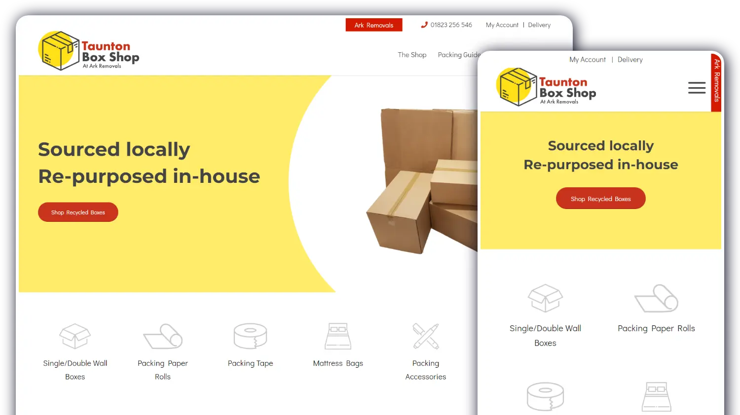 Taunton Box Shop - Website by Blaze Concepts