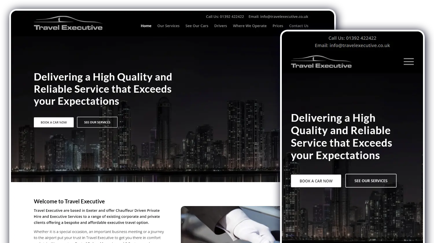 Travel Executive - Website by Blaze Concepts